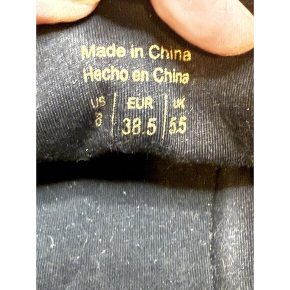 Aldo Stepanie Womens Size 8M Perforated Lace Up Collapsible Heel Black Sneakers - Picture 11 of 12